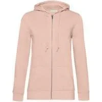 Толстовка на молнии с капюшоном женская BNC Inspire (Organic), розовая