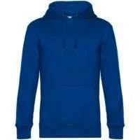 Толстовка с капюшоном унисекс King, ярко-синяя