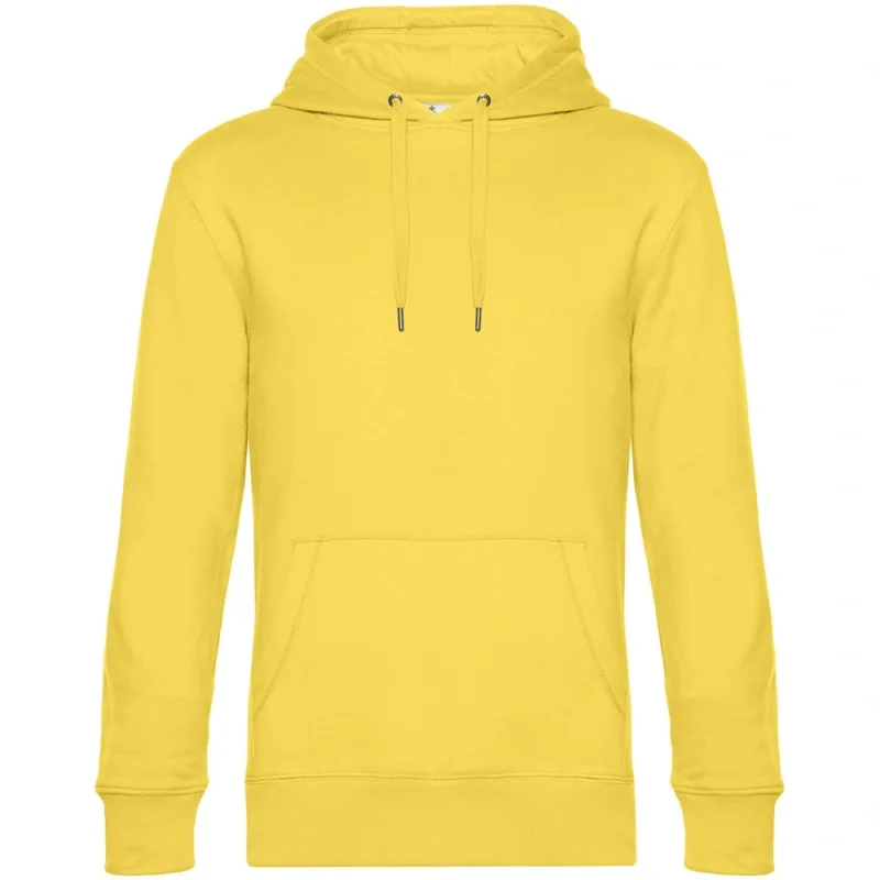 Толстовка с капюшоном унисекс King, желтая