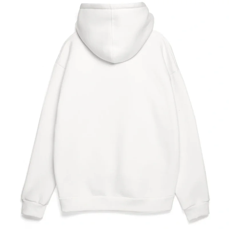 Толстовка унисекс оверсайз Zippy, белая