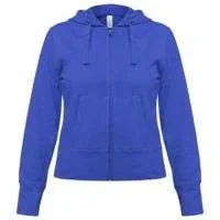 Толстовка женская Hooded Full Zip ярко-синяя