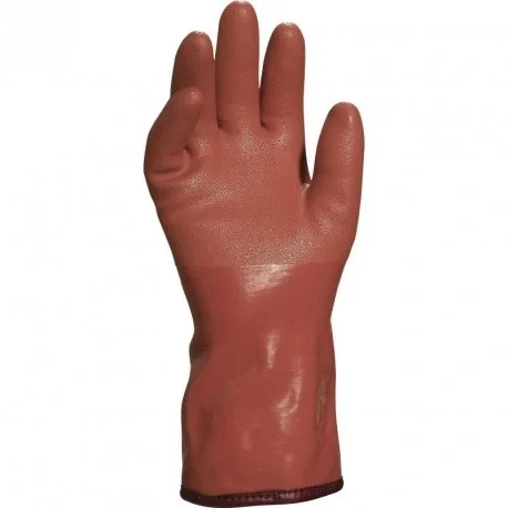 Перчатки ПВХ на трикотажной основе утепленные PETRO VE760 DeltaPlus