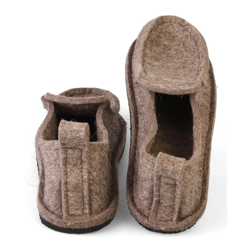 Валенки шитые мужские "Валеши-мокасины 5311" с подошвой ЭВА, серый