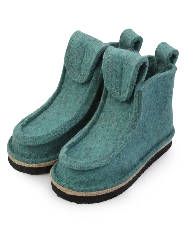 Валенки шитые "Валеши укороченные 4331" с подошвой ЭВА, мятный