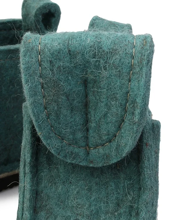 Валенки шитые "Валеши укороченные 4331" с подошвой ЭВА, мятный