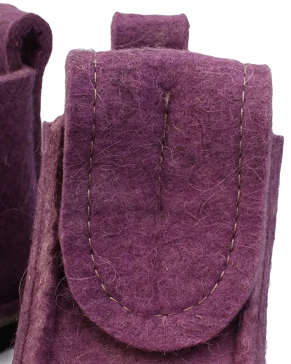 Валенки шитые "Валеши укороченные 4331" с подошвой ЭВА, сиреневый