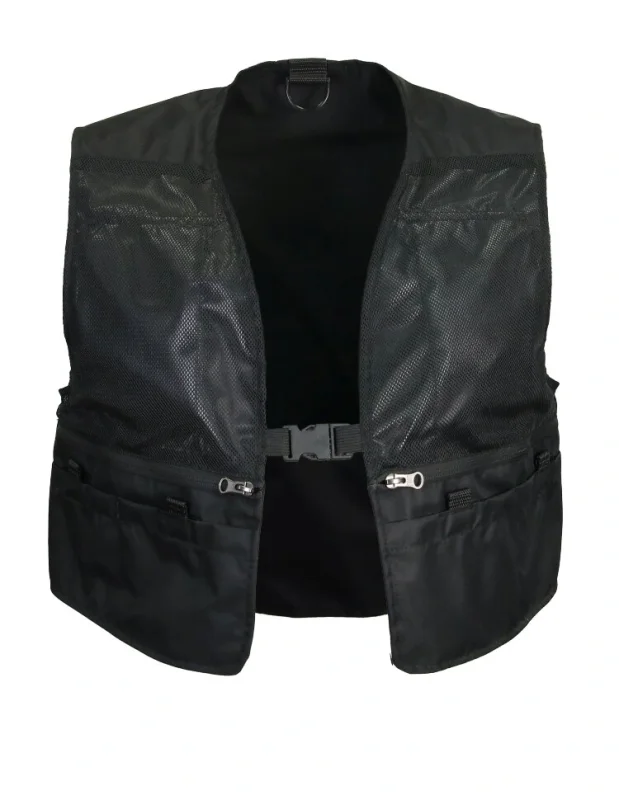 Жилет разгрузочный укороченный "IFRIT BASILISK" для рыбака, цвет черный (Ж-422)