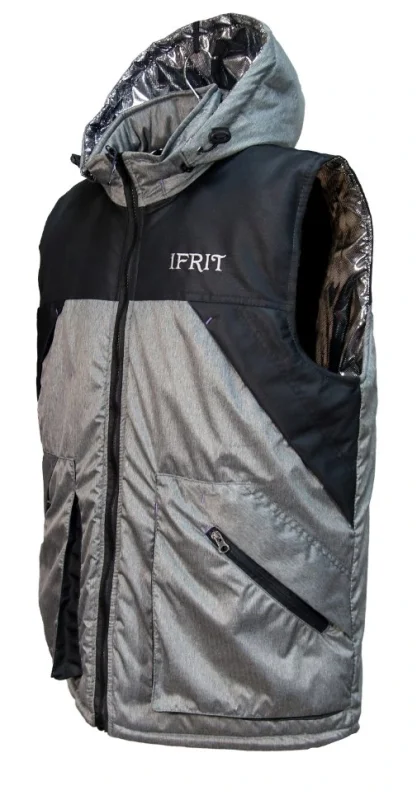 Жилет утепленный "Gorgon", серый, тк.Taslan Dobby Ж-462